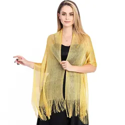 Yellow Women S Shawl 100 Brand New And Decorative Scarves For Parties Can Be DIY Freely Polyester