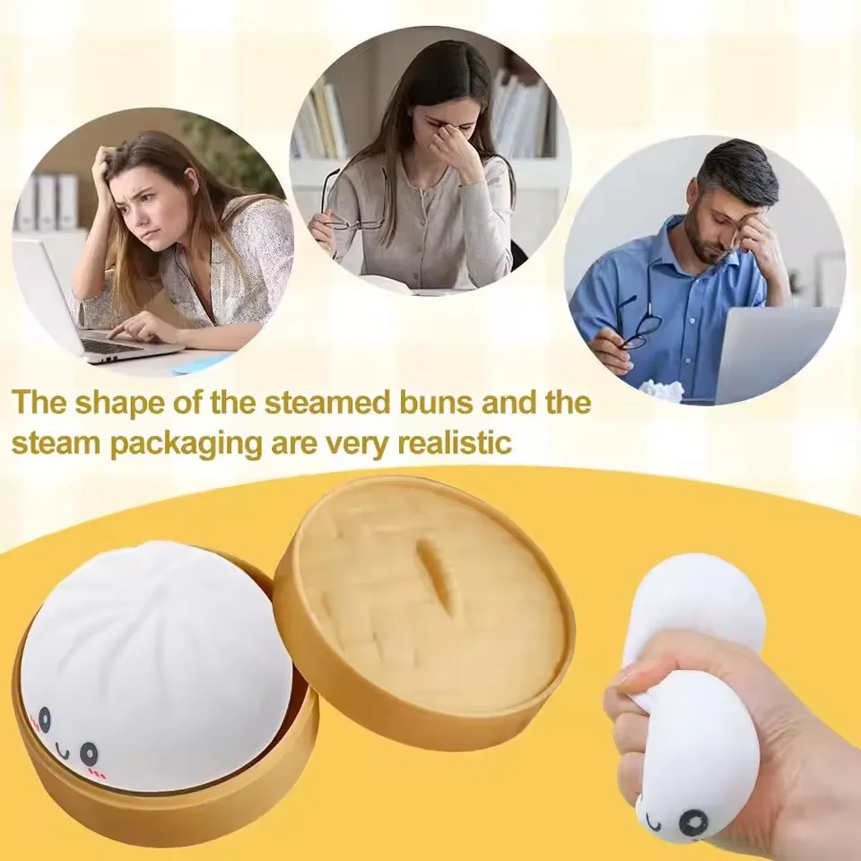 Kawaii Mini Dumpling Squishy Toy - Slow Rise Sensory Stress Relief Party Favor