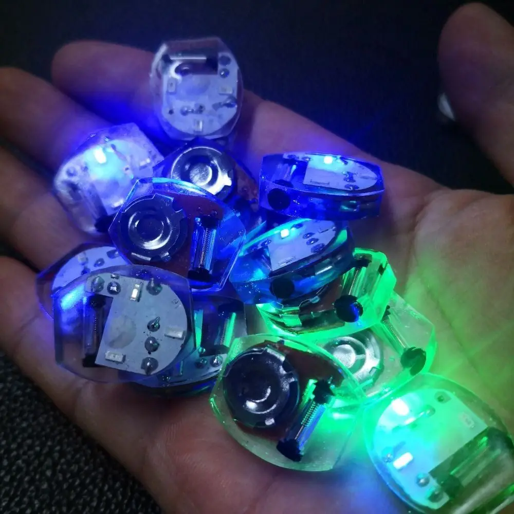 10Pcs Luminous LED Shoe Light Shoe Decoration Glowing Miniature Vibrating Light Plastic Movement Electronics Lamp Kids Gift