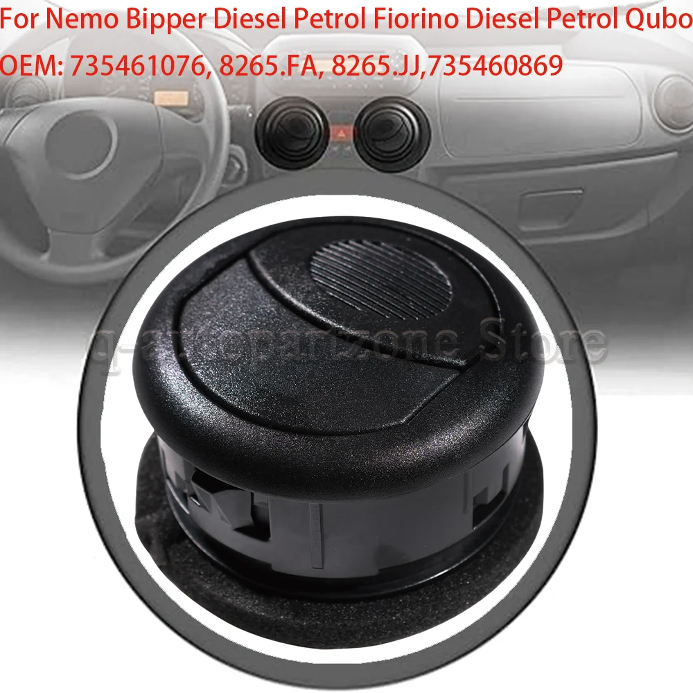 2-Pack Ventilation Grill Cover / Air Vent For Nemo, Fiorino, Bipper – Replaces 8265JJ