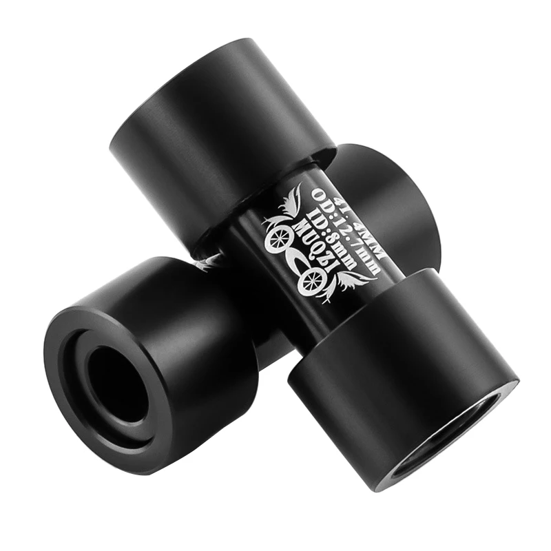 Adaptateur Valve Air Alliage Aluminium Pour Amortisseur VTT - Performance Améliorée - Rouge/Noir