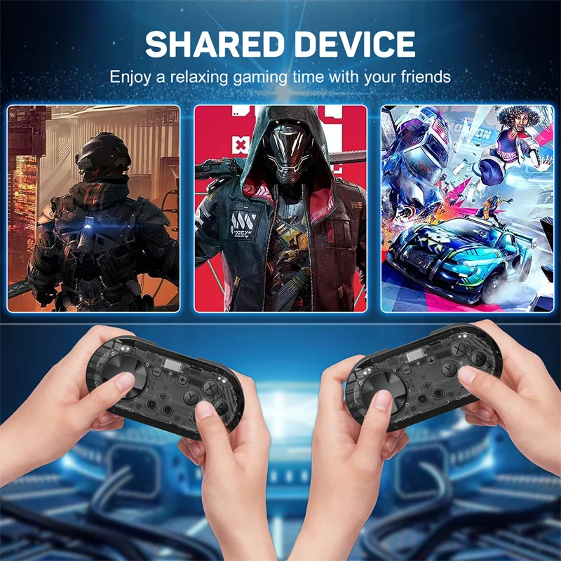 Joystick Linyovo Ks54 Per Switch Pro Wireless Gamepad Metal Rocker Crystal Key Joypad Per Switch Oled Handle Controller Di Gioco