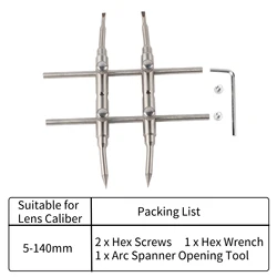 Professional DSLR Lens Repair Spanner Wrench for Maintenance (10-130mm)