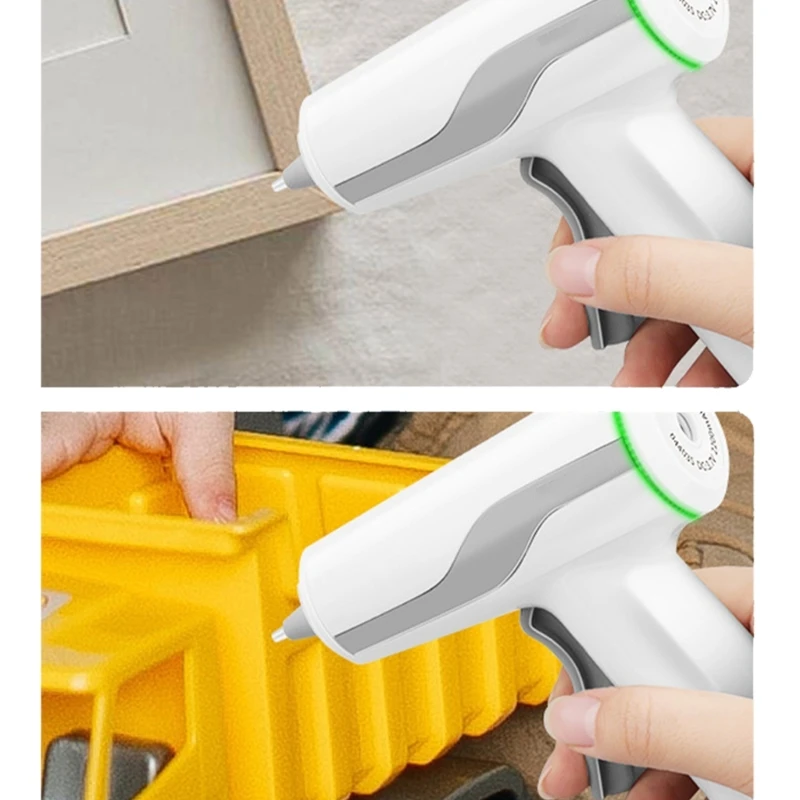 Hot Melt Glue Gun, Hot Glue Gun, Cordless Glue Gun Wireless USB Rechargeable Craft Tool Cordless Hot Glues Guns for DIY Project Quick Fixes 3.7V Low Safety