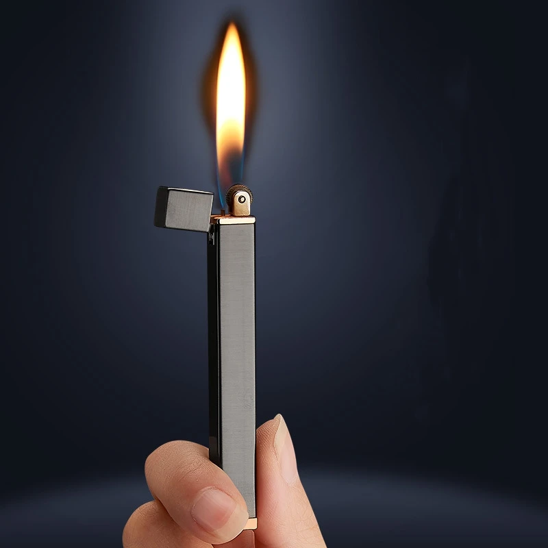 

Metal Windproof Gas Turbo Torch Square Strip Lighter,Kitchen,Outdoor,Portable,Barbecue,Camping,Cigar,High-end Men's Gifts