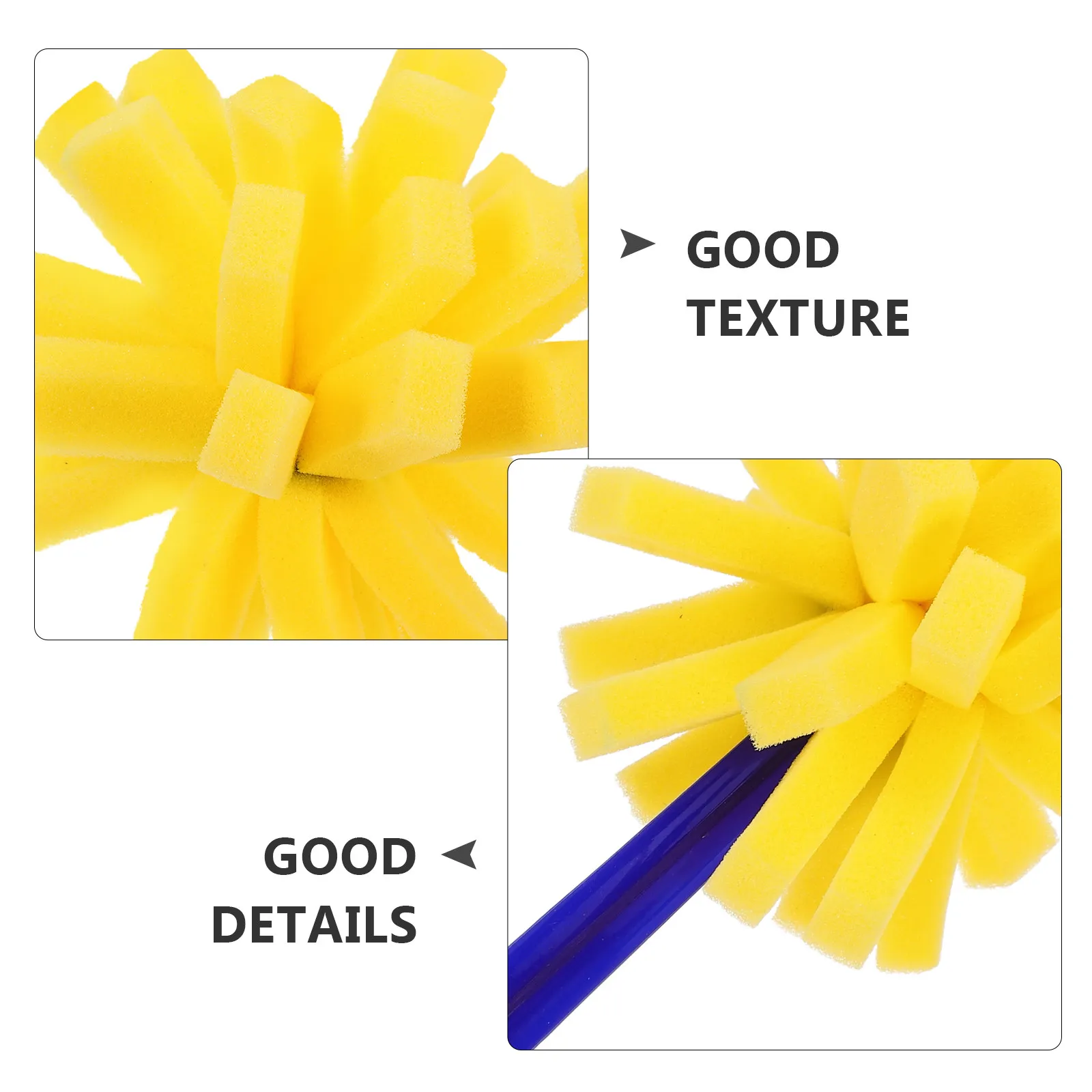 10Pcs 스폰지 브러쉬 페인팅 도구 손잡이가 있는 질감 있는 페인트 스폰지용 다용도 재사용 가능한 공예 드로잉 미술 용품 ??세트