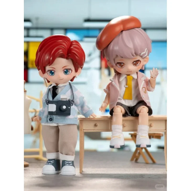 PEETSOON Male Classmate Series Blind Box Mystery Box 1/12 Bjd Obtisu1 Dolls  Kawaii Toys Gift Cute Action Anime Figure