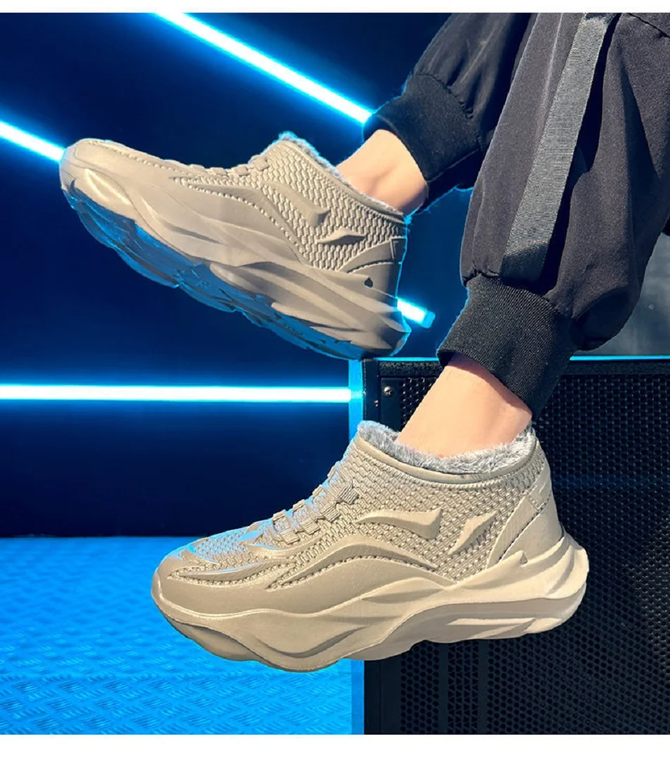 Men's Outdoors Fashion Sports Snow Boots cozy EVA Lightweight Casual Shoes Winter Warm Plush Non-slip Cotton Shoes Christma Gift Sb94a0b5330a44c61b100344462982f304