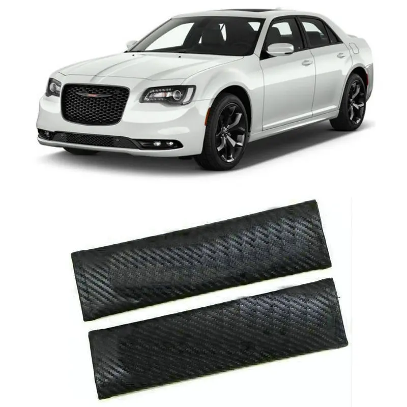 

Carbon Fiber CF style Safety Seat Belt Cover For chrysler 300 300c 300m GRAND VOYAGER 5 NEON
