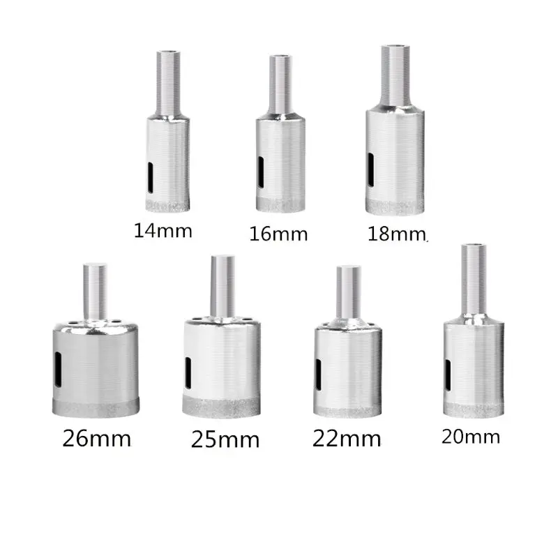 

5 Pack Diamond Drill Bits Hole Saws for Glass Ceramic Porcelain Tiles Steel Made