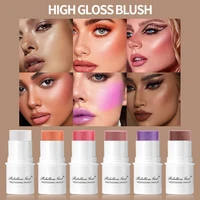 Matte Glitter Face Blusher Stick high gloss Cheek Eye Blush Highlighter Contour Stick Rouge Blush Stick cosmetics Female Makeup 1