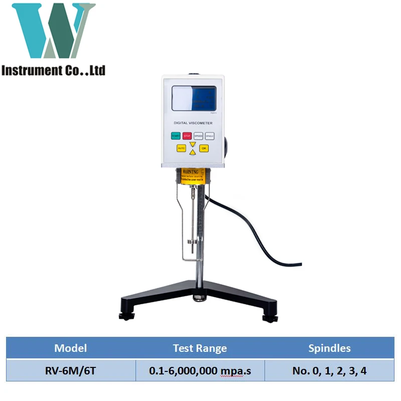 Viscómetro rotacional digital viscosidad medidor de fluidos NDJ-1B 4 husillos gm 