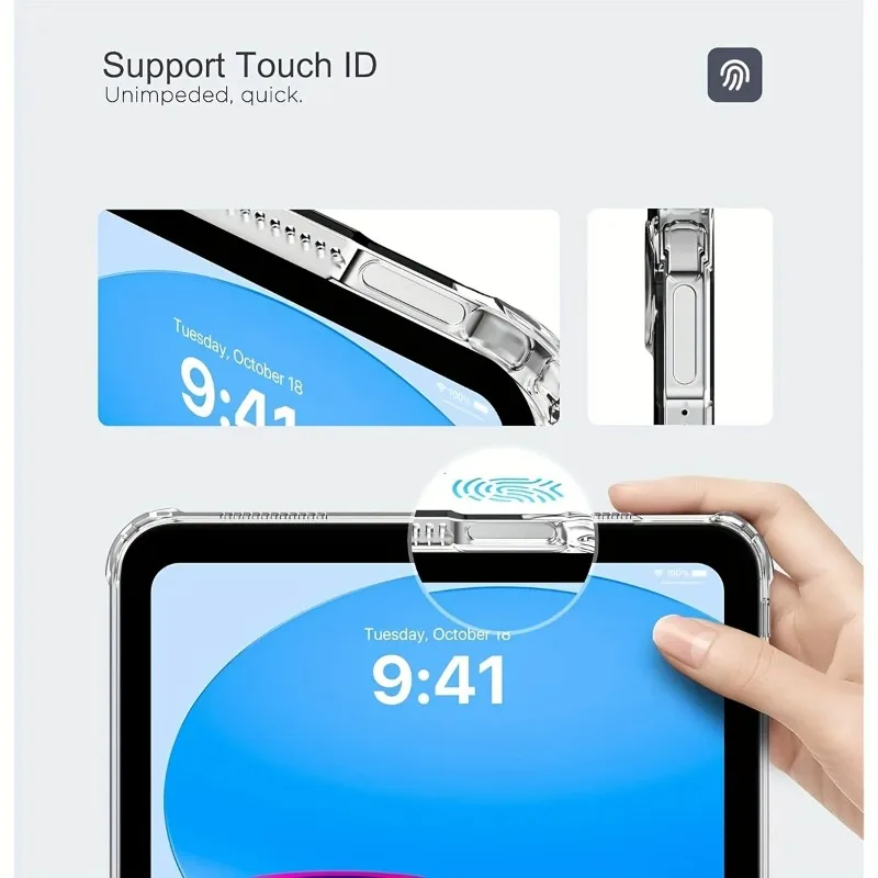 Ultra Slim Lightweight Clear Tablet Case - Soft TPU, Anti-Scratch Protective Cover