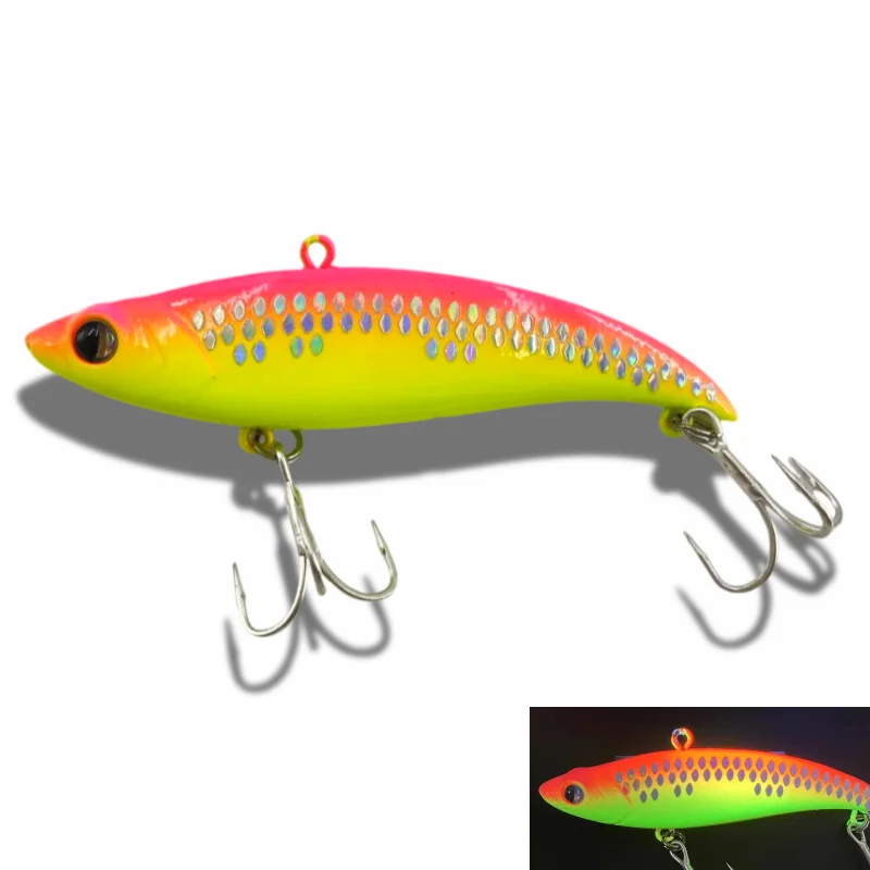 Spinning Rattlin VIB Fishing BayBlue Lure 75/90mm Wobbler für Hecht Eis Balance Winter VIB Swimbait Angelgerät Simth Vika 90er Jahre – Detail 7