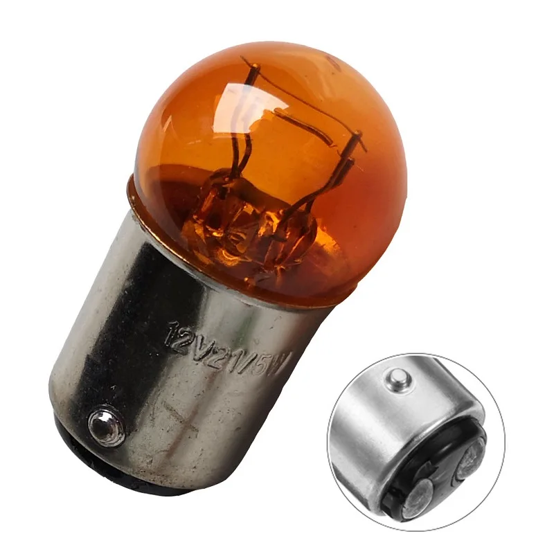 5-Pack Incandescent 6V 18W BA15S Bulbs - 25x43mm Brake/Tail Light Replacement Lamps - View #11