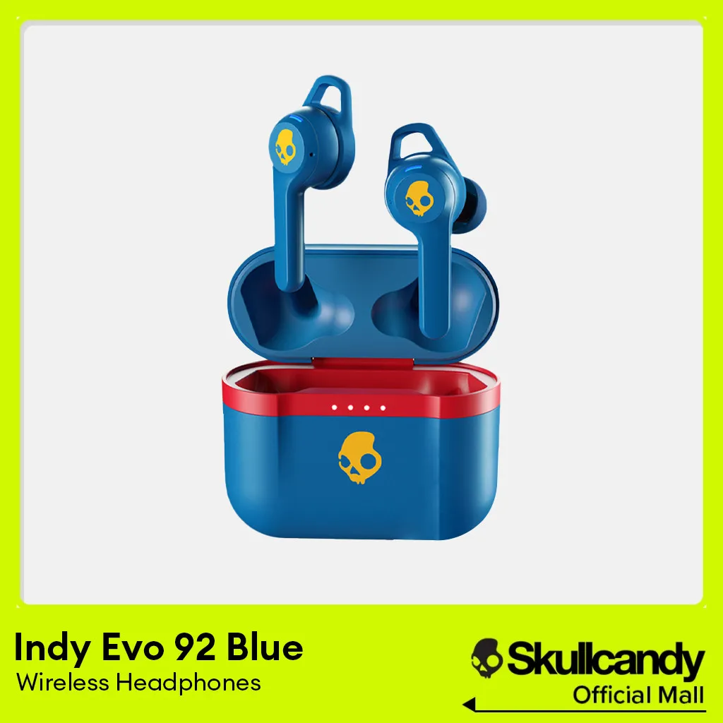 Skullcandy ワイヤレスイヤフォン Indy Evo 92 BLUE Skullcandy ( スカルキャンディー ) Indy Evo 92 Blue 完全