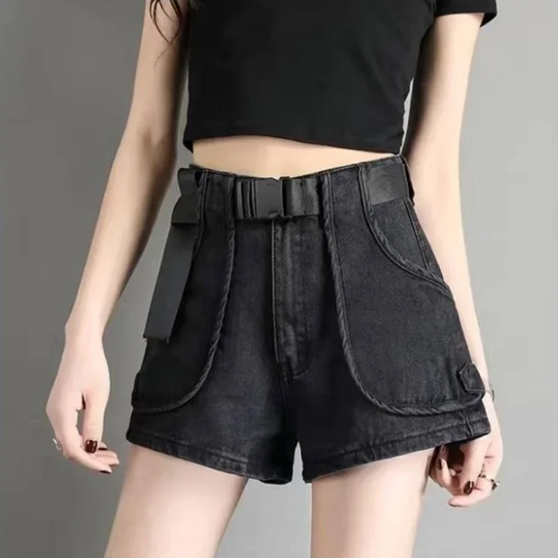 

Short Pants for Women To Wear Cargo Denim Womens Shorts Jeans Baggy Punk Loose Black Biker Offer Free Shipping Streetwear Design