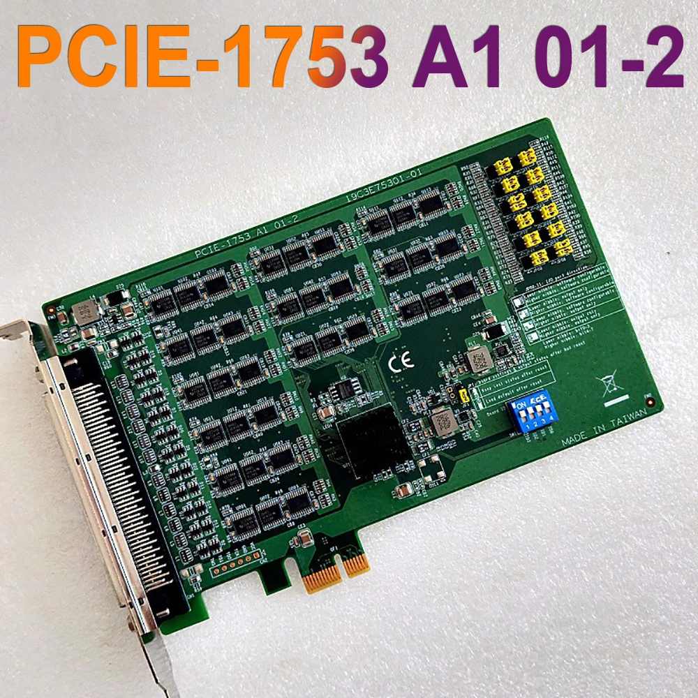 

Для Advantech 96-Channel Data Capture Card Digital quality I/0 Card PCIE-1753 A1 01-2