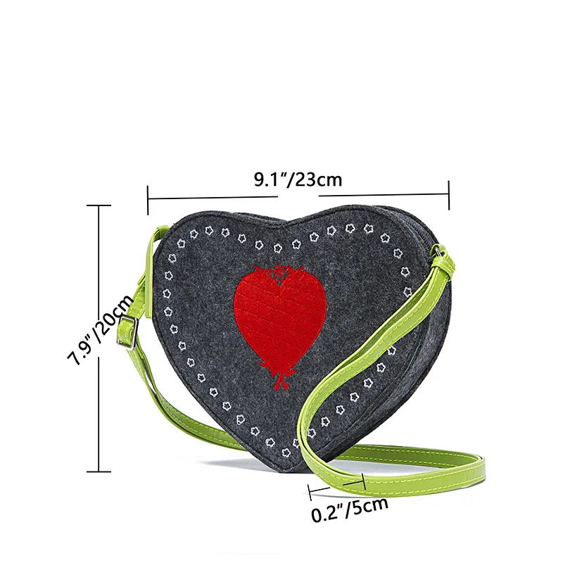 Retro Blanket Love Embroidery Bags For Women Fashion New Design Europe Mini Plush Designer Bag  Purse Sale With Free Shipping