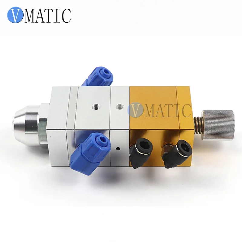 

Free Shipping Single Cylinder Two Fluid Suction Adjustable ABS Double Liquid Dispensing Valve Double Rubber Mixing Valve 1: 1