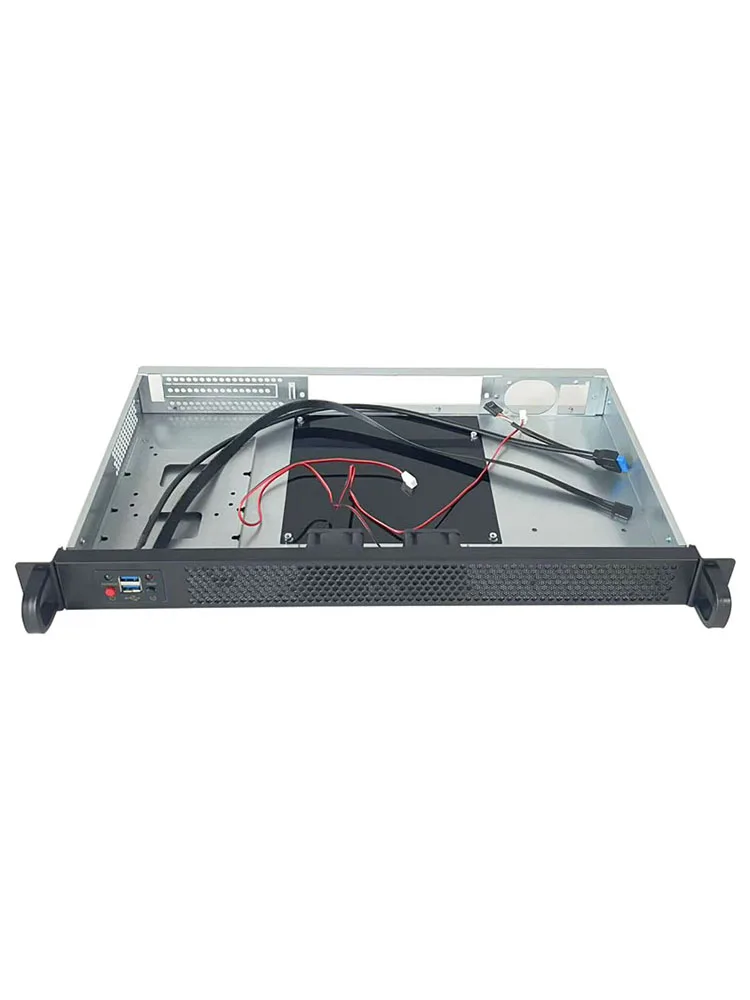 1U 랙 마운트 미니-ITX 산업용 제어용 숏 섀시 250mm 네트워크 서버 케이스 (HTPC용 팬 포함)