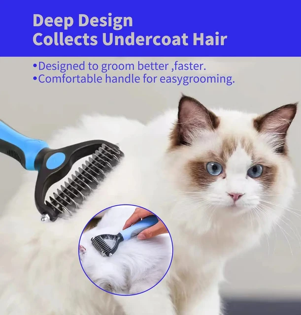 Multifunction Pet Deshedding Brush Dog Hair Remover Pet Fur Knot Cutter Puppy Cat Comb Brushes Dogs Grooming Shedding Supplies 4