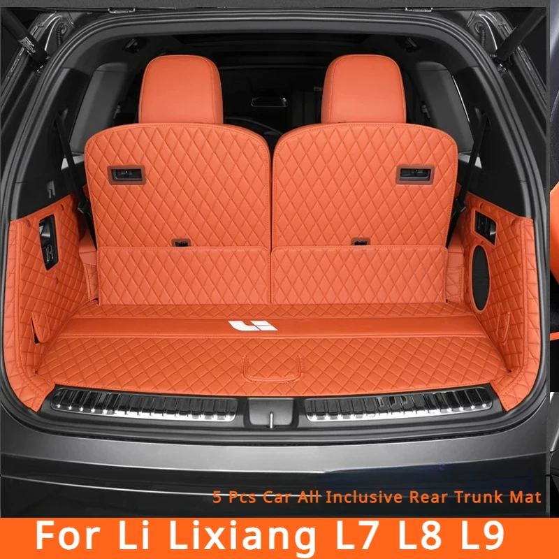 

For Li Lixiang L7 L8 L9 2022 2023 2024 Car All Inclusive Rear Trunk Mat Protective Pad Car Boot Liner Tray Rear Trunk Cover