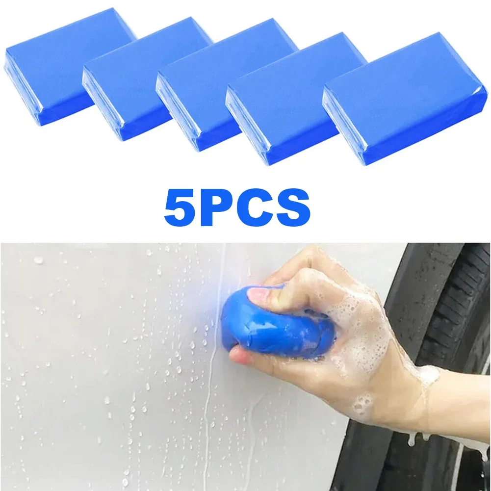 5Pcs Magic Clay Bar Detailing Auto Car Clean Wash Cleaner Sludge Mud Remove Car Cleaning Accessories for Wash Mud car cleaning clay bar cleaning magic mud car detailing cleaner