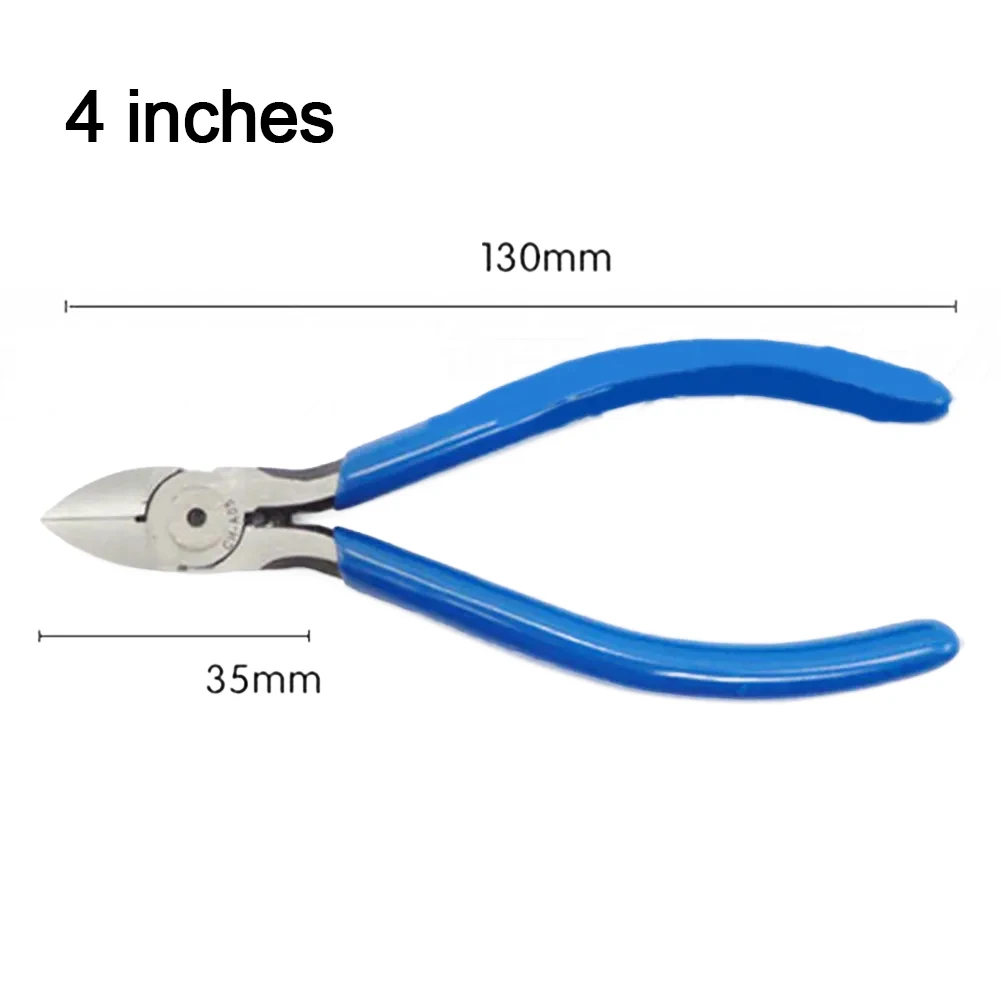 1Pcs 4/5/6inch Diagonal Pliers Multi Functional Electrical Wire Cable Cutters Cutting Side Snips Flush Nipper Hand Tools 4