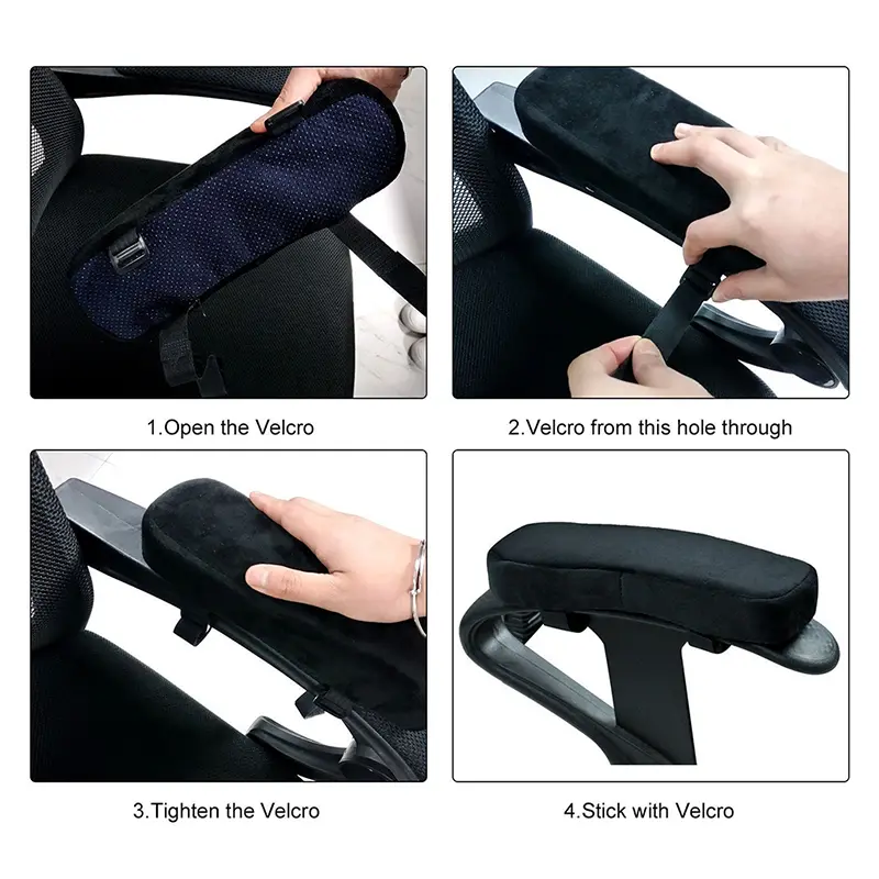 New Slow Rebound Memory Foam Armrest Cushion Pad Breathable Chair Mat Elbow Rest Cushion For Office Home Chairs - Image 4