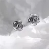 1Pair Trendy Rose Earrings Ear Stud Earrings For Women Girls Wedding Party New Fine Jewelry Gift 4