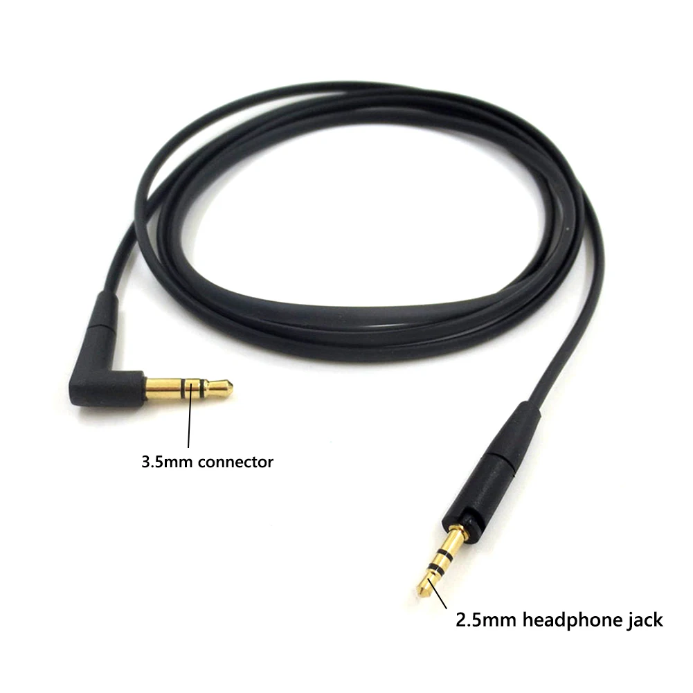 Replacement Audio Cable 3.5mm To 2.5mm Headset Cord Wire For Sennheiser HD400S HD350BT HD4.30 HD4.40BT Wireless Headphone