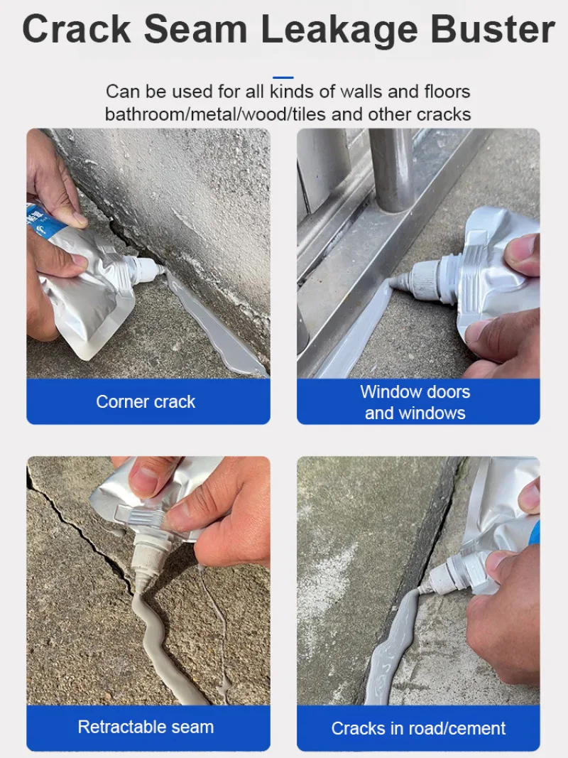 Roof Leak Repair Waterproof Adhesive Waterproof Material for Roof & Flat Roof-Crack Filling Sealant for Leak Stopping waterproof sealant