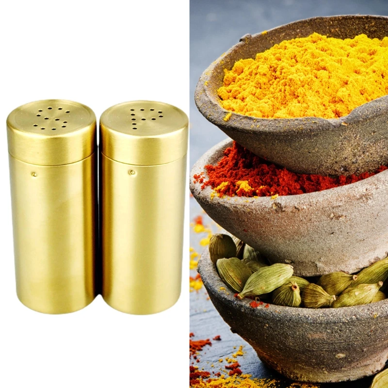 Salt And Pepper Shakers Spice Dispenser With Adjustable Pour Holes Stainless Steel Set