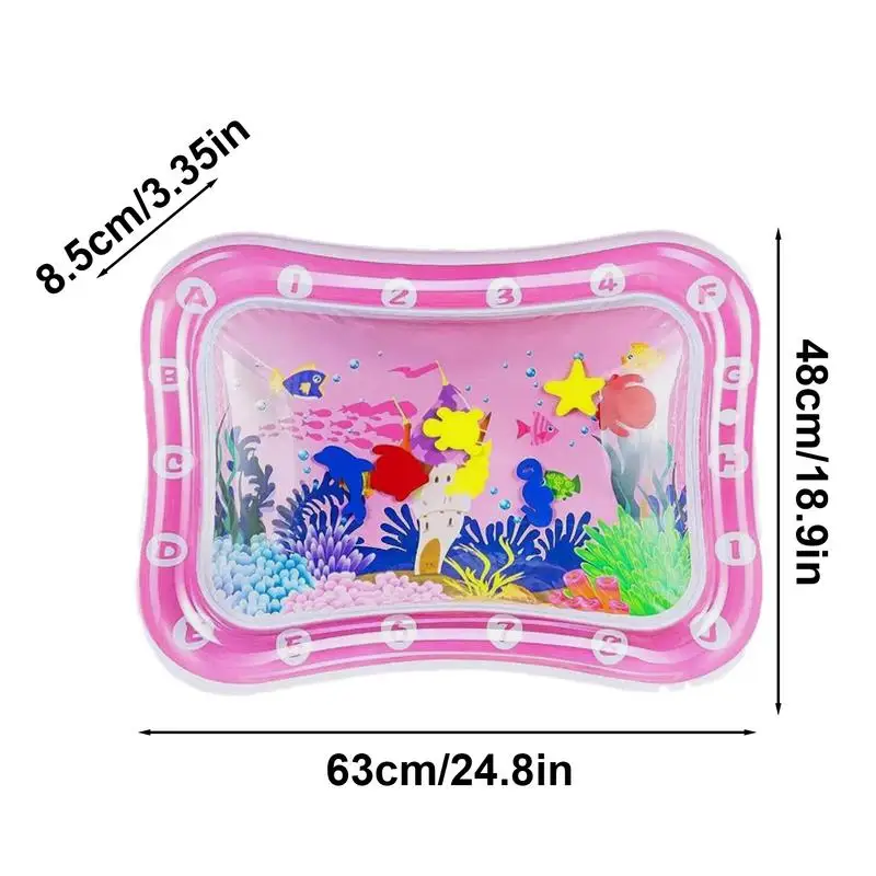 Tummy Time Water Mat Ice Cool Inflatable Mat For Water Play Portable Cooling Pad Cushion Game Pad For Girls Children Boys