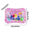 Tummy Time Water Mat Ice Cool Inflatable Mat For Water Play Portable Cooling Pad Water Cushion Game Pad For Girls Children Boys 6