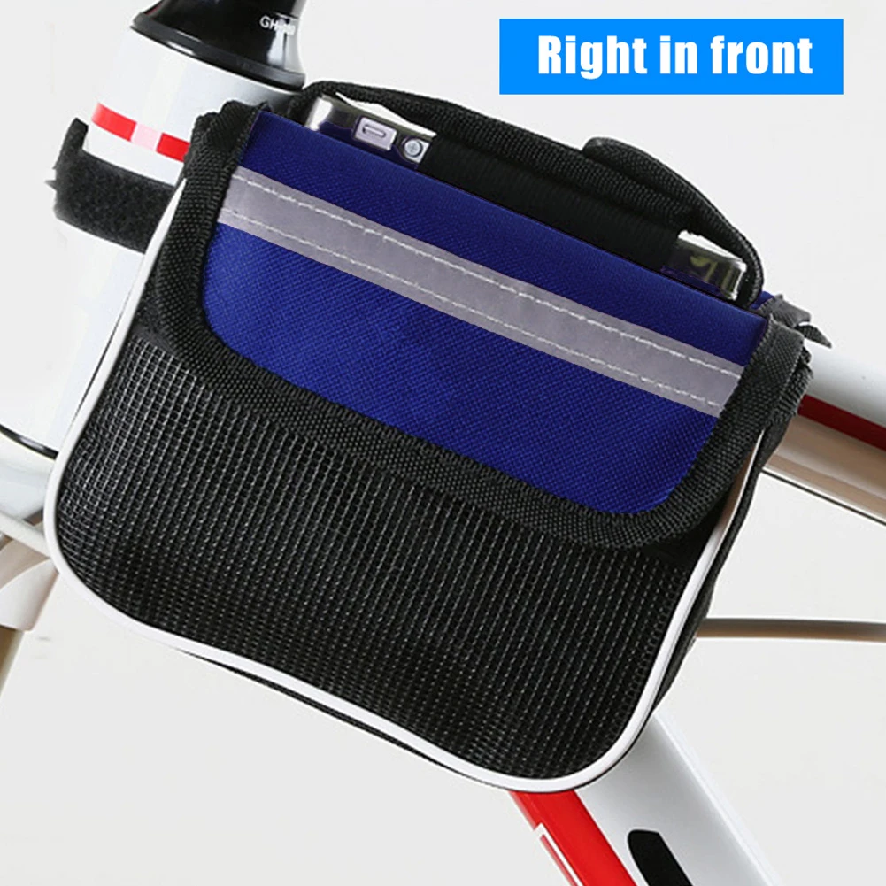 Bicycle Front Tube Bags Mobile Phone Case Waterproof Saddle MTB Cycling Pouch MTB Bike Top Tube Shell Cycling Pouch