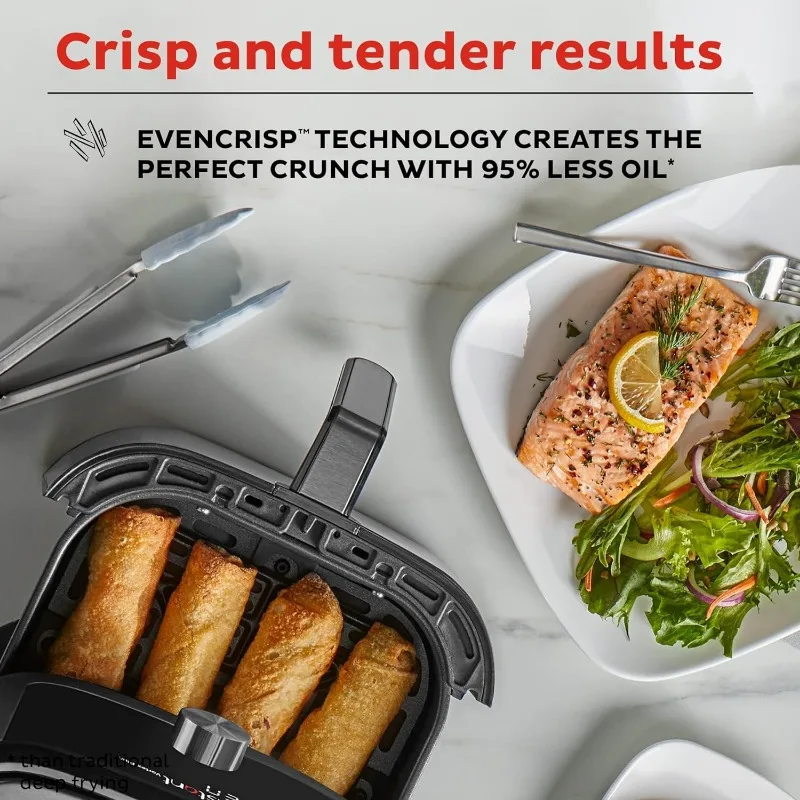 Instant Vortex Plus 6QT XL Air Fryer, 6-in-1, Broils,Dehydrates,Crisps,Roasts,Reheats, Bakes for Quick Meals,100+ In-App Recipes 4