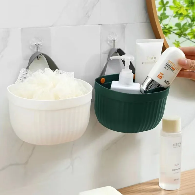 Kitchen Onion Ginger Storage Basket With Hook Vegetable Fruit Organizer Holder Household Bathroom Sundries Hanging Basket