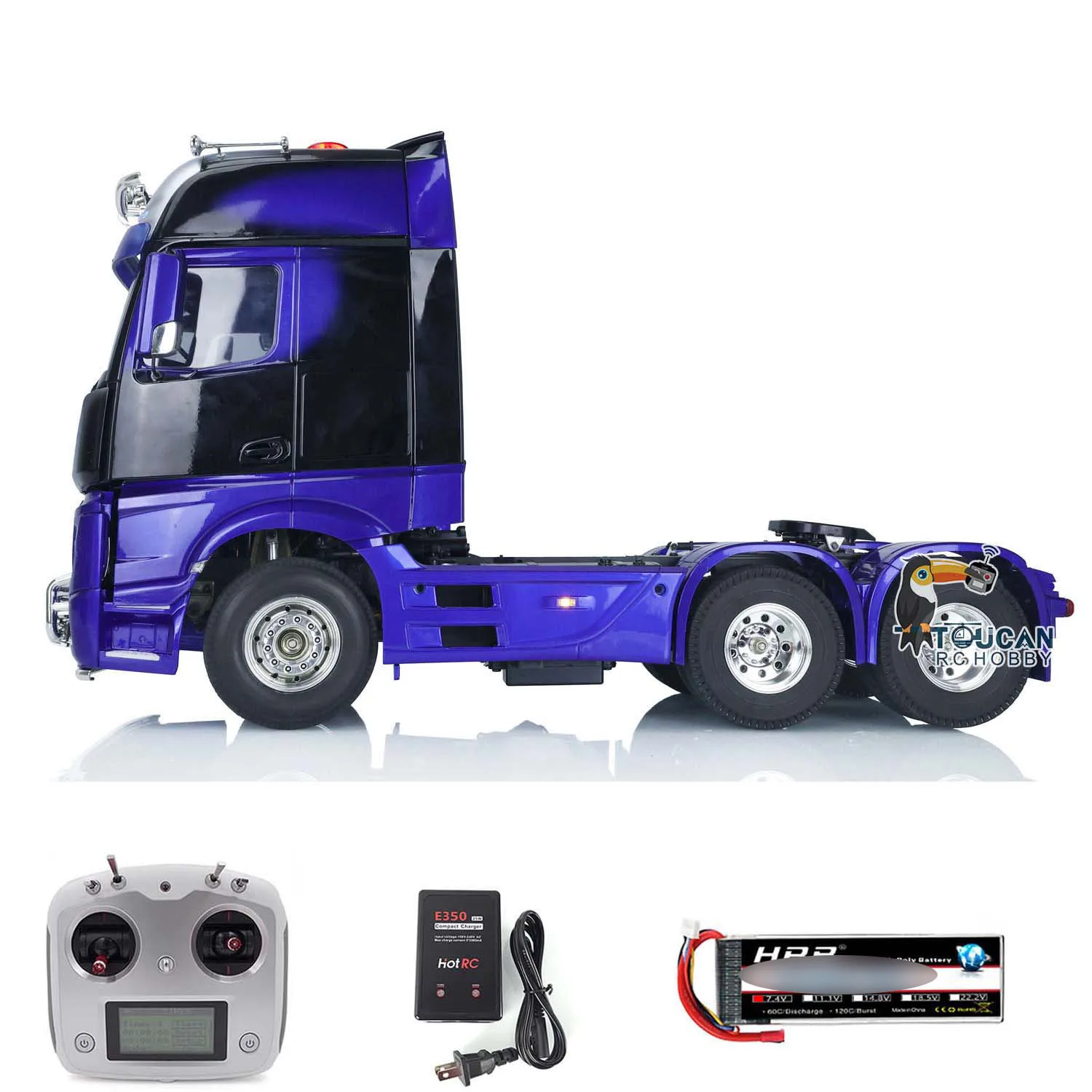 TOUCAN 1/14 RC Topline Tractor Truck 6x4 for Remote Control Car RTR Painted Assembled Model Toy THZH1385 2