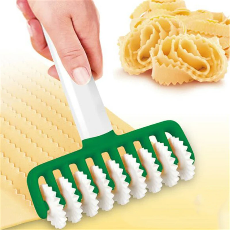 Multifunctional Noodles Pasta Knife Cutter Portable Spaghetti Roller Cutter Kitchen Baking Cooking Cookie Vegetable Maker