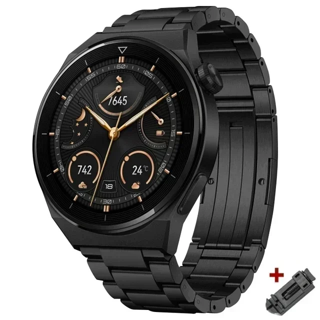 Elegant Titanium Metal Strap Luxury Business Wristband with Link Bracelet Design, 20/22mm