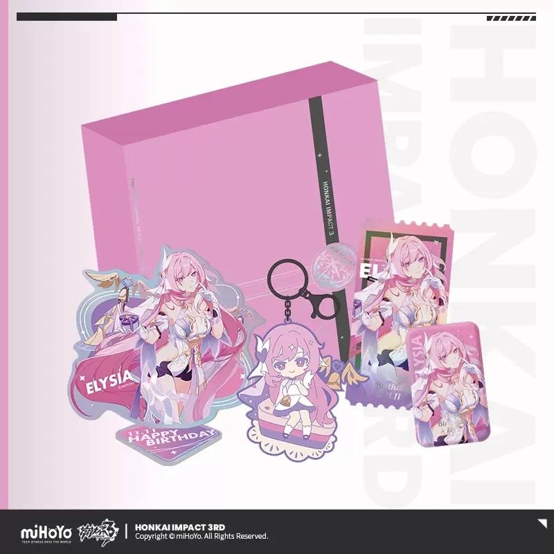

Pre sale Game Honkai Impact 3 Elysia 2022 Birthday Gift Box Herrscher of Human Set Anime Cosplay Accessories Halloween Gift