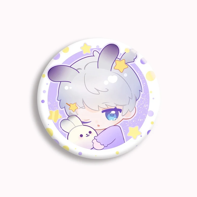 4er Set Rafayel Abzeichen Aus Love Deepspace - 58MM Anime Spielfiguren Pins Für Cosplay & Sammler