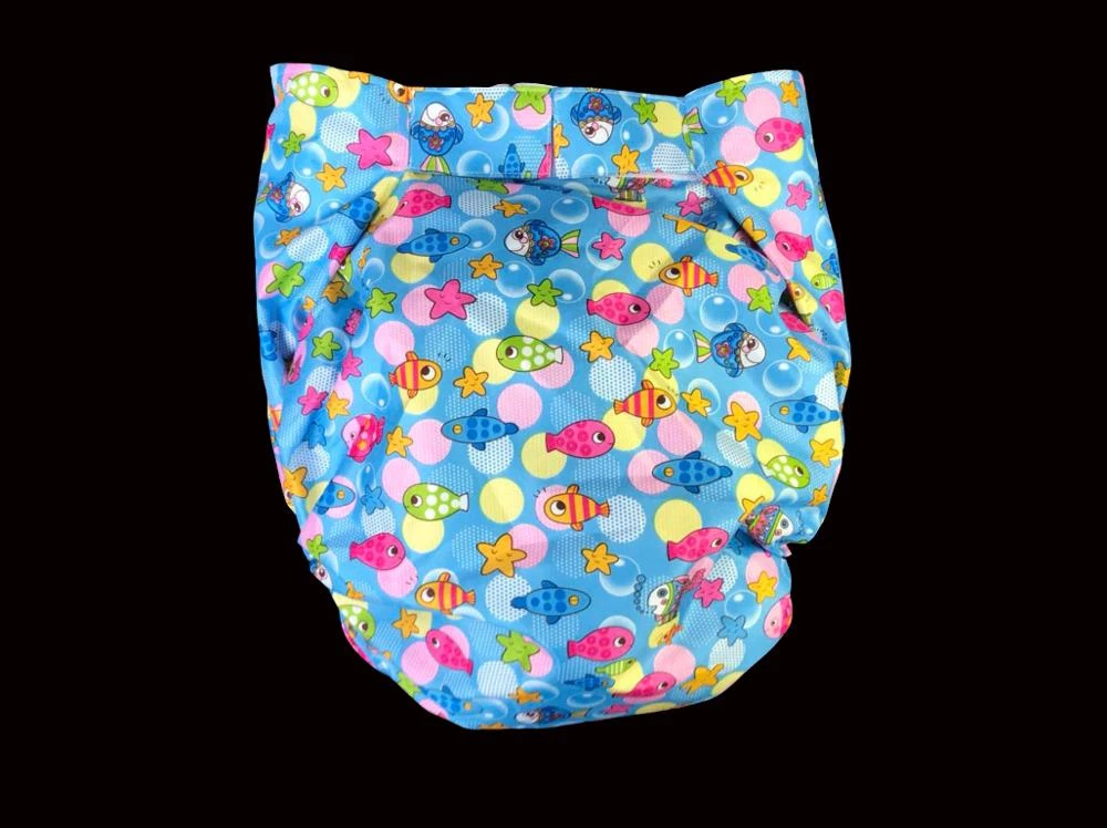 2 pcs*Haian reusable adult urinary incontinence diaper Starfish blue 