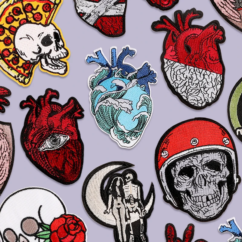 Cucire Su Toppe Per Abbigliamento Cuore Ferro Ricamato Fusibile Termoadesivo Designer Mochila Transfers De Con Plancha Tessuto Jeans