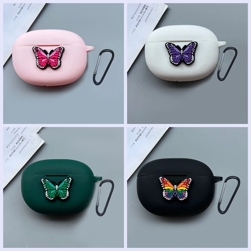 Per Jabra Elite4 / Elite 4 Active Case Cute Cartoon Silicone Protect Cover Per Auricolari Fundas Per Jabra Elite 4 Case Hearphone Box