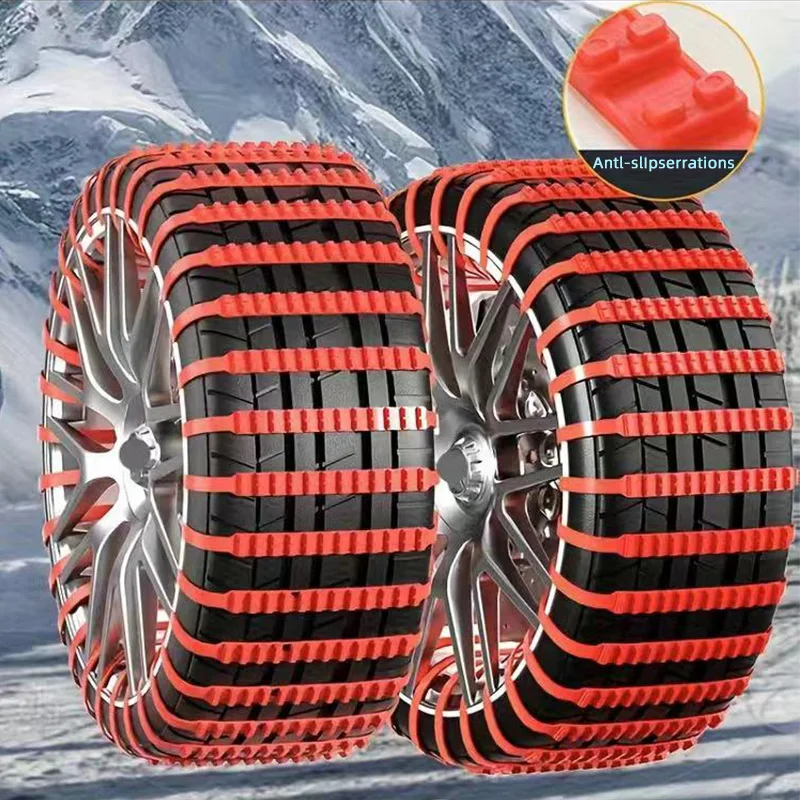 12pcs Car Truck Anti skid Nylon Tyre Chains Snow Mud Snow Chains Car Security Tire Belt Cable Tire Chain