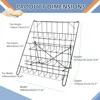 Metal Wire Magazine Rack with 4 Open Tiers, Holds Magazines & Brochures, Black,for livingroom,office 2