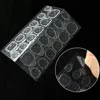 24/240pcs Double Side Glue Nail Stickers Adhesive Press-On Jelly False Nails Tips Transparent Waterproof Fake Nail Glue Decals 3